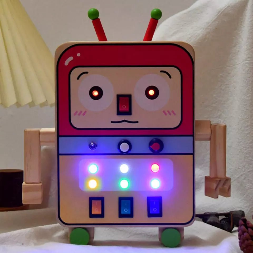 Tableau Montessori - BusyBoardCircuit™ - Robot - Bbcadeaux