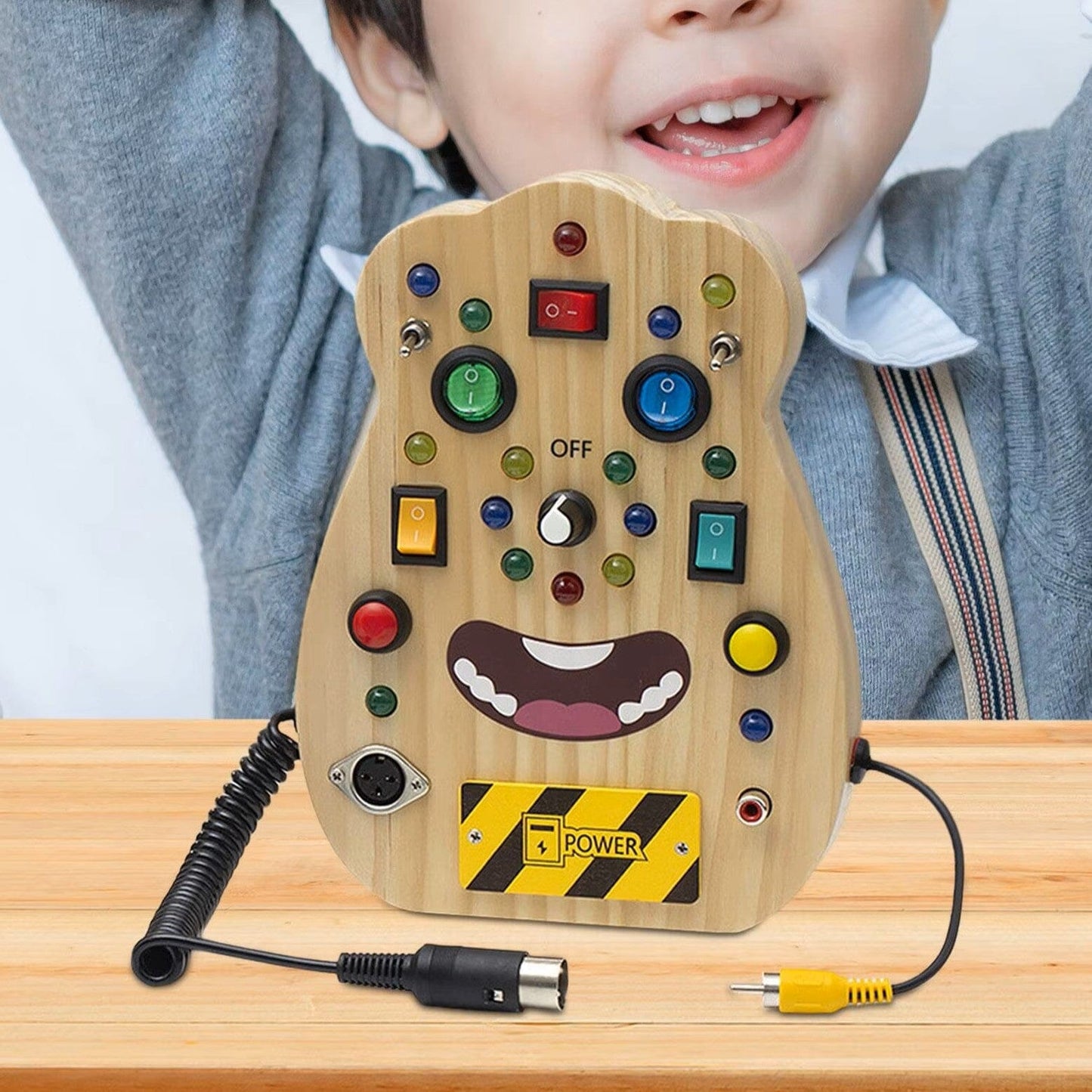 Tableau Montessori - BusyBoardCircuit™ - Visage - Bbcadeaux