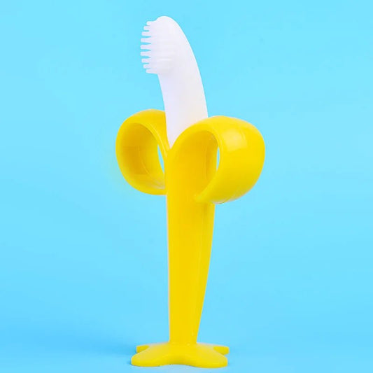 Anneau de Dentition - BananaChewBrush™ - Jaune - Bbcadeaux