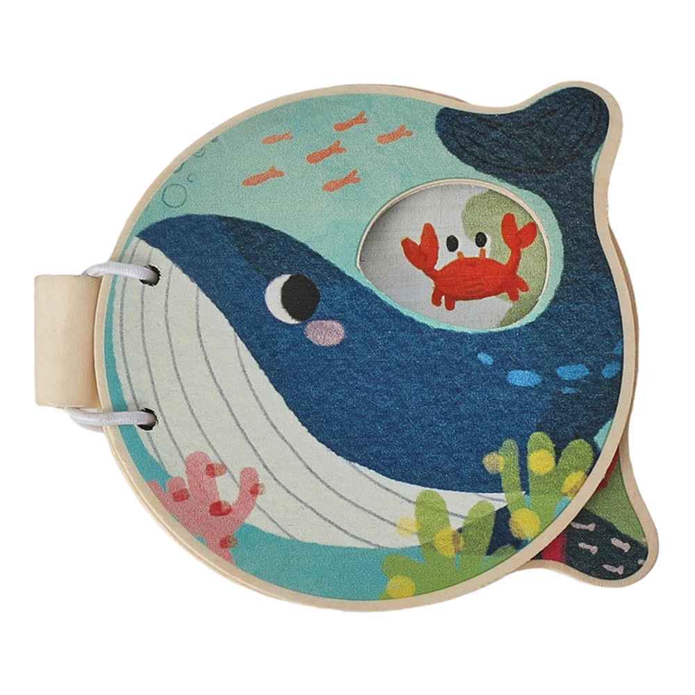 Livre en tissu et en bois pour bébé | Éveil Sensoriel - Bbcadeaux