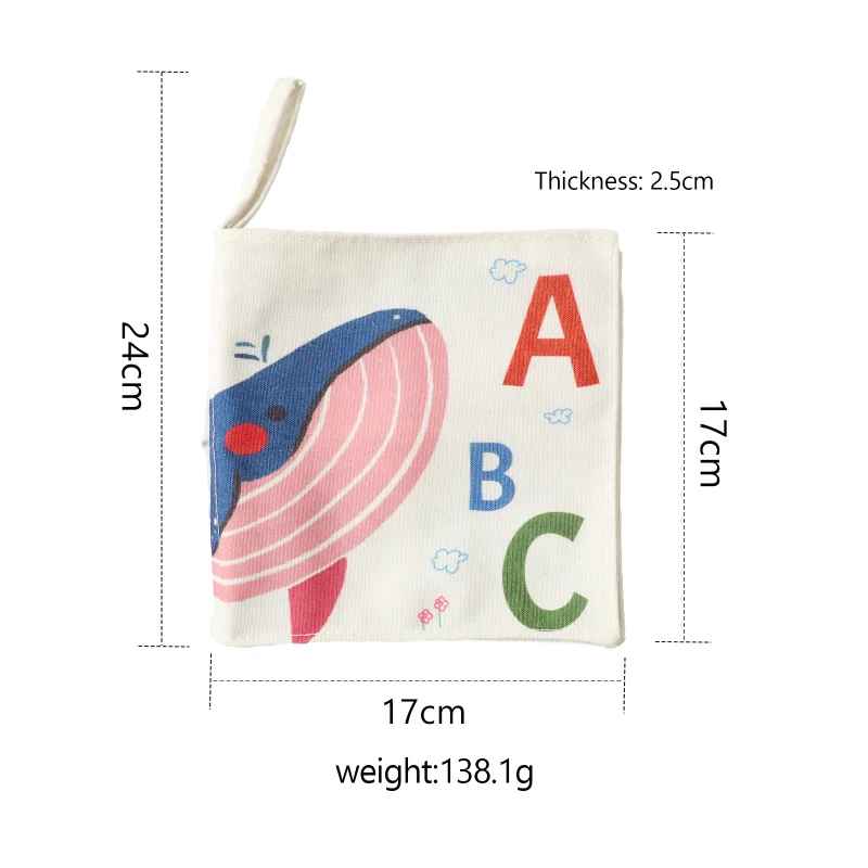 Livre en tissu et en bois pour bébé | Éveil Sensoriel - Bbcadeaux