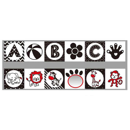 Livre sensoriel en tissu pour bébé | ContrasteSoft - Bbcadeaux