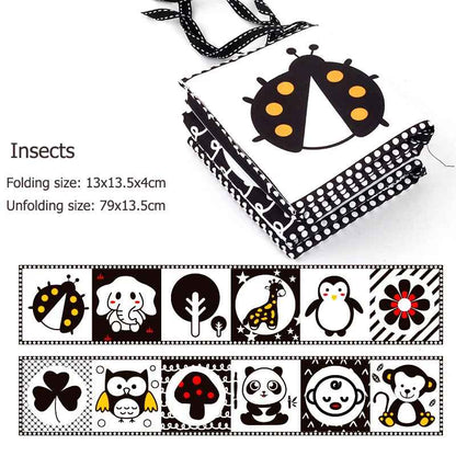 Livre sensoriel en tissu pour bébé | ContrasteSoft - Bbcadeaux