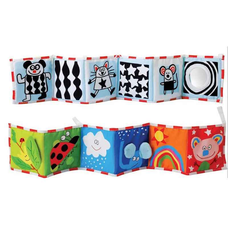 Livre sensoriel en tissu pour bébé | ContrasteSoft - Bbcadeaux