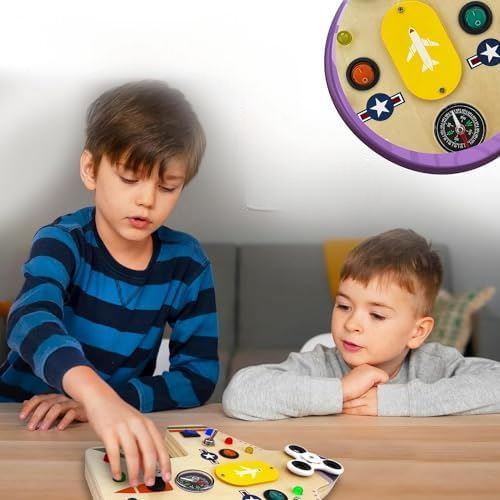 Tableau Montessori - BusyBoardCircuit™ - Aéronef - Bbcadeaux