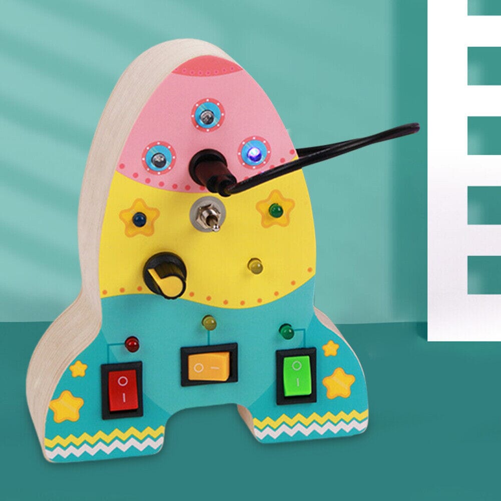 Tableau Montessori - BusyBoardCircuit™ - Fusée - Bbcadeaux