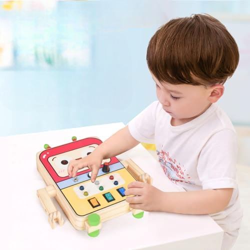 Tableau Montessori - BusyBoardCircuit™ - Robot - Bbcadeaux
