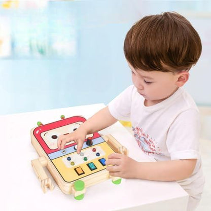 Tableau Montessori - BusyBoardCircuit™ - Robot - Bbcadeaux