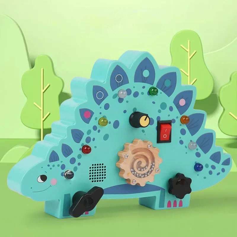 Tableau Montessori - BusyBoardCircuit™ - Stégosaure - Bbcadeaux