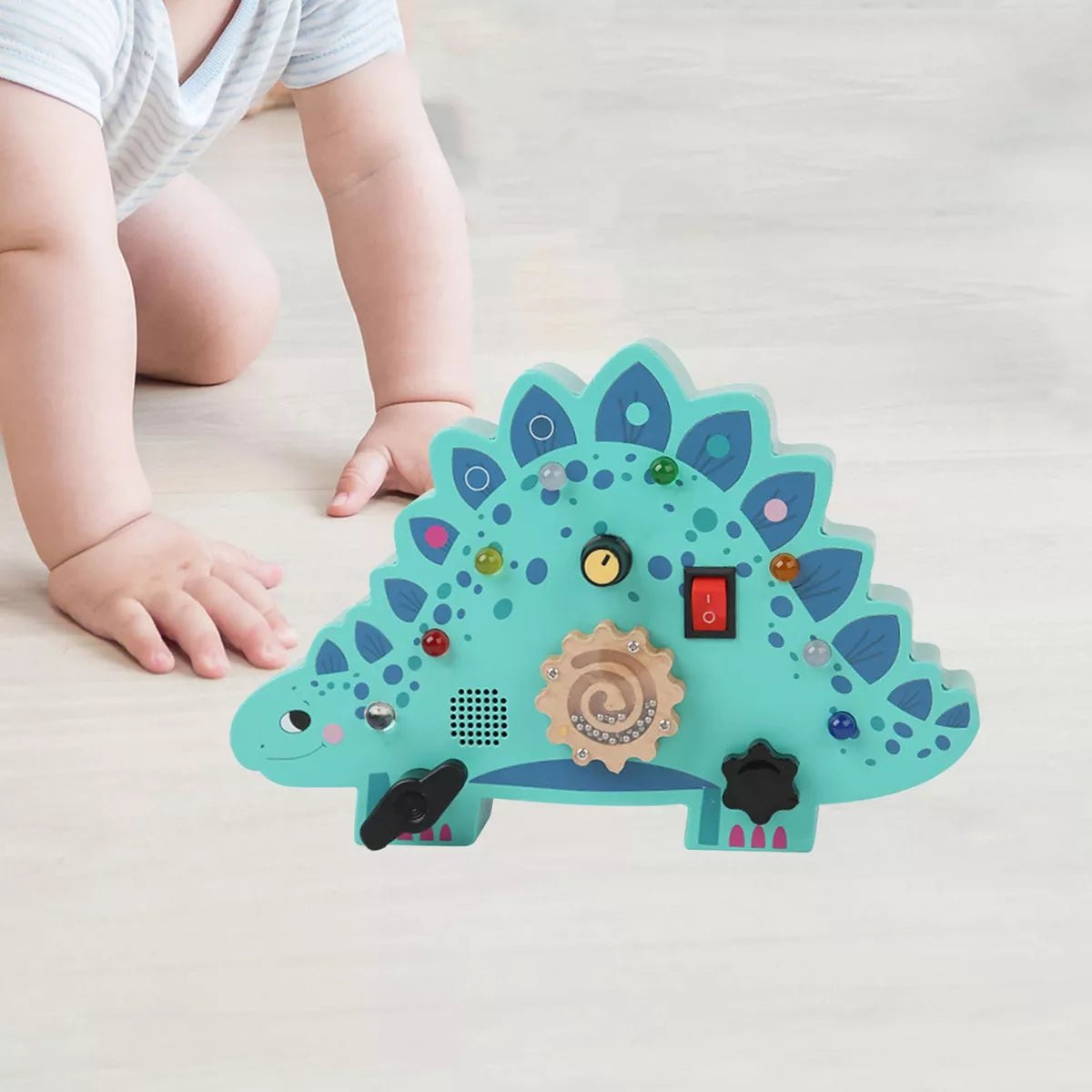 Tableau Montessori - BusyBoardCircuit™ - Stégosaure - Bbcadeaux
