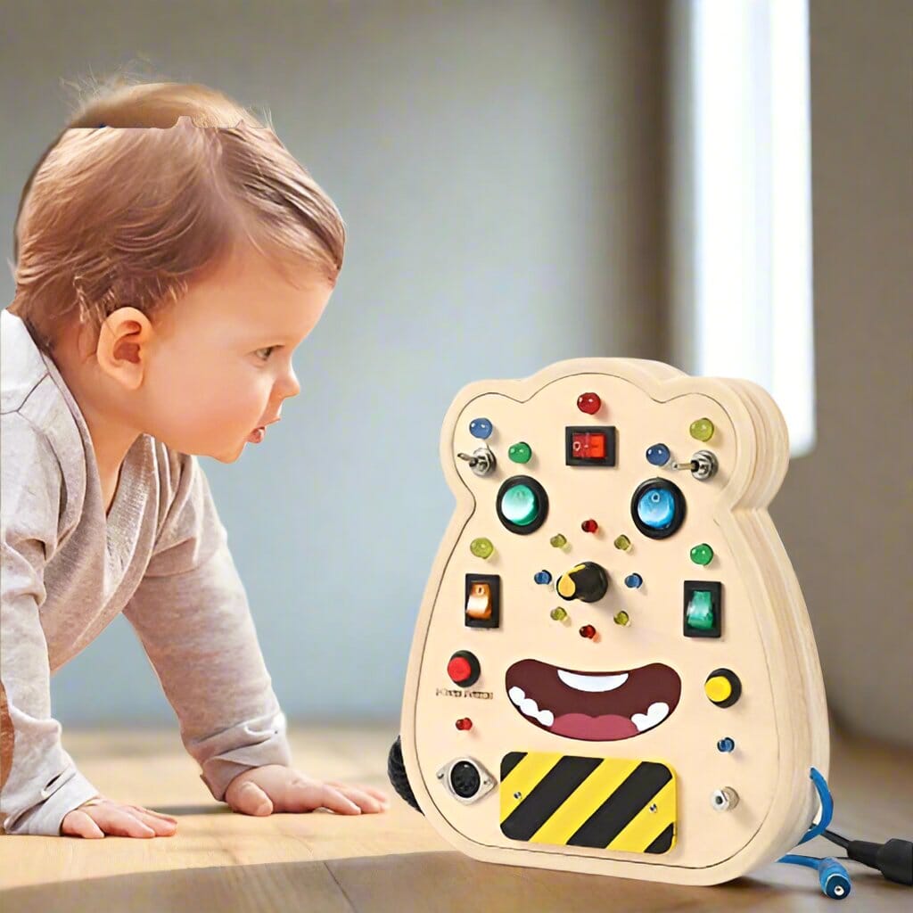 Tableau Montessori - BusyBoardCircuit™ - Visage - Bbcadeaux